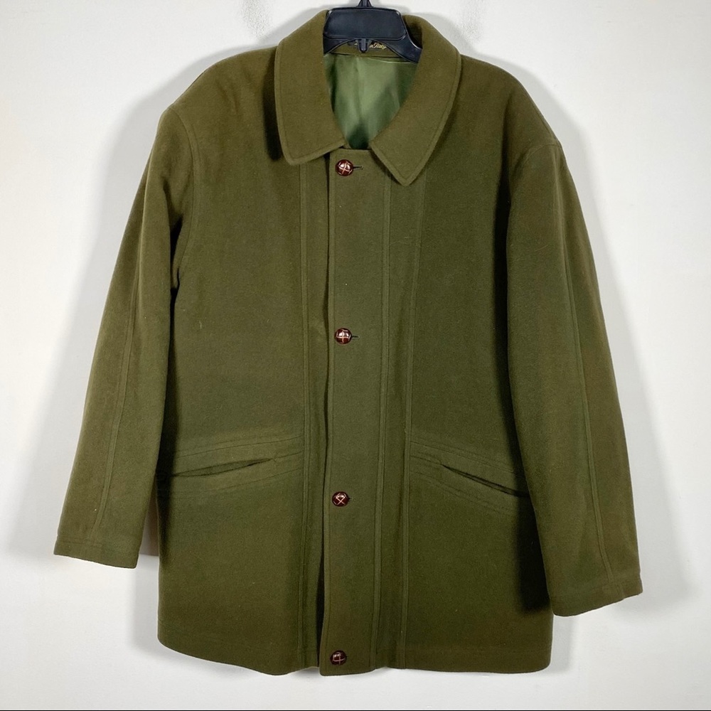 Mario Valente Men’s Size 50 Made in Italy Coat Zip and Burton Closure